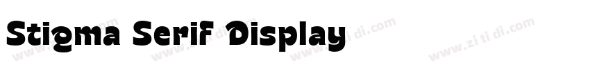 Stigma Serif Display字体转换